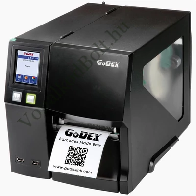 GODEX ZX1200i 203dpi Termo Transzfer címke és vonalkódnyomtató - USB, RS232, LAN (ETHERNET) interfész