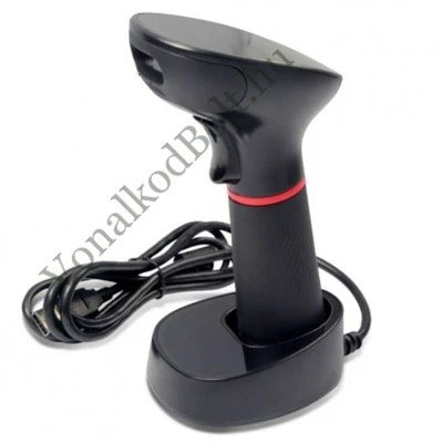 POLPOS PS-220BT 2D imager BT vezetéknélküli vonalkódolvasó -USB kit (dokk, USB Kábel)