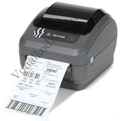 Zebra GK420d Direct Termo 203dpi asztali címke- vonalkód-nyomtató